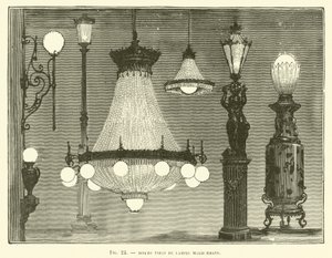 Divers types de lampes Werdermann - French School